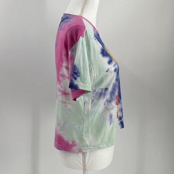 The Simpsons Juniors Lisa Skimmer T-Shirt Tie-Dye Graphic Multicolor Size M - Picture 4 of 10